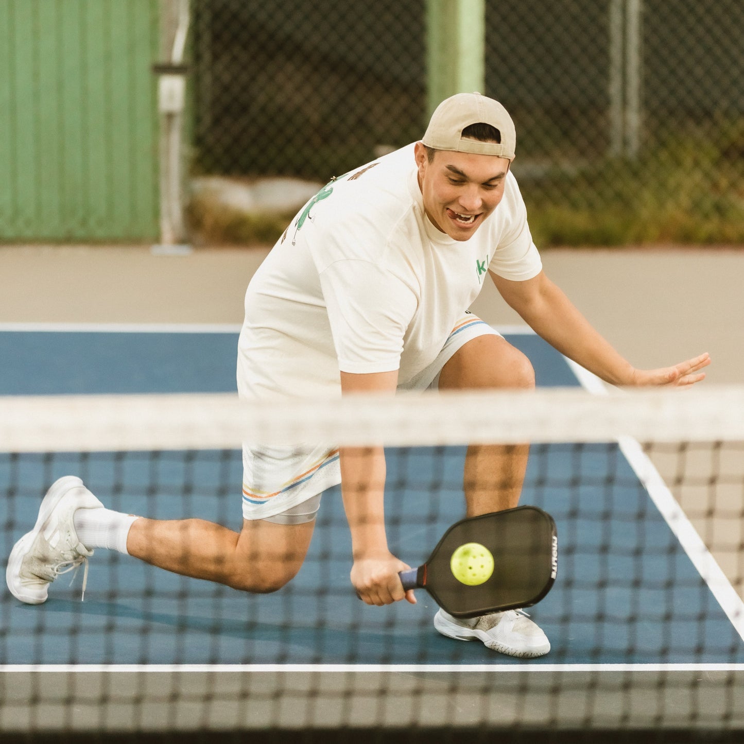 pickleball player backwards hat