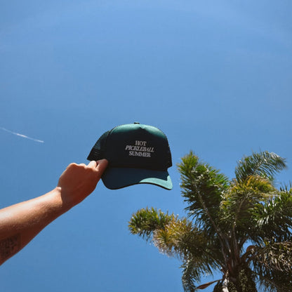 hot pickleball summer trucker hat